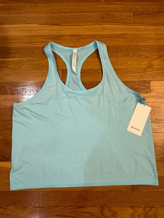 lululemon athletica Tops - Lululemon Swiftly Tech Racerback 2.0 *Race Length Icing Blue - Size 20 NWT